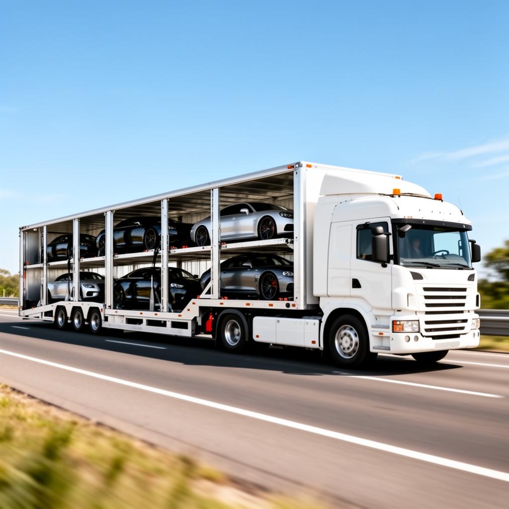 Enclosed car transport trailer for luxury and exotic vehicles